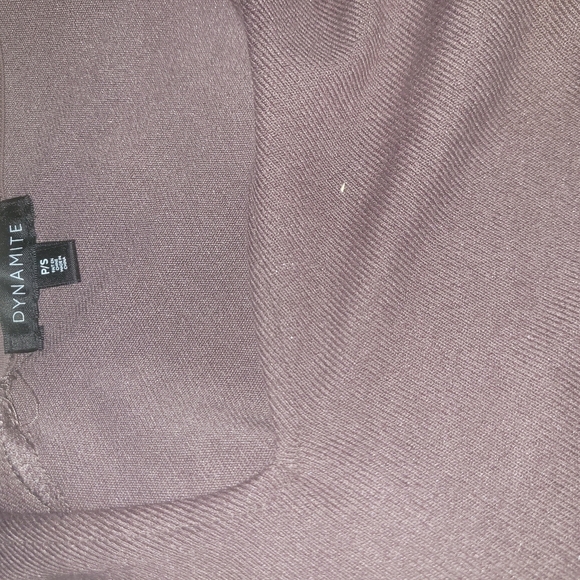 Dynamite Dusty Rose Colored V-Neck Long Sleeve Top S - Picture 7 of 7